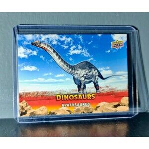 2015 Upper Deck Dinosaurs Apatosaurus Extinction Red Parallel #9 Card